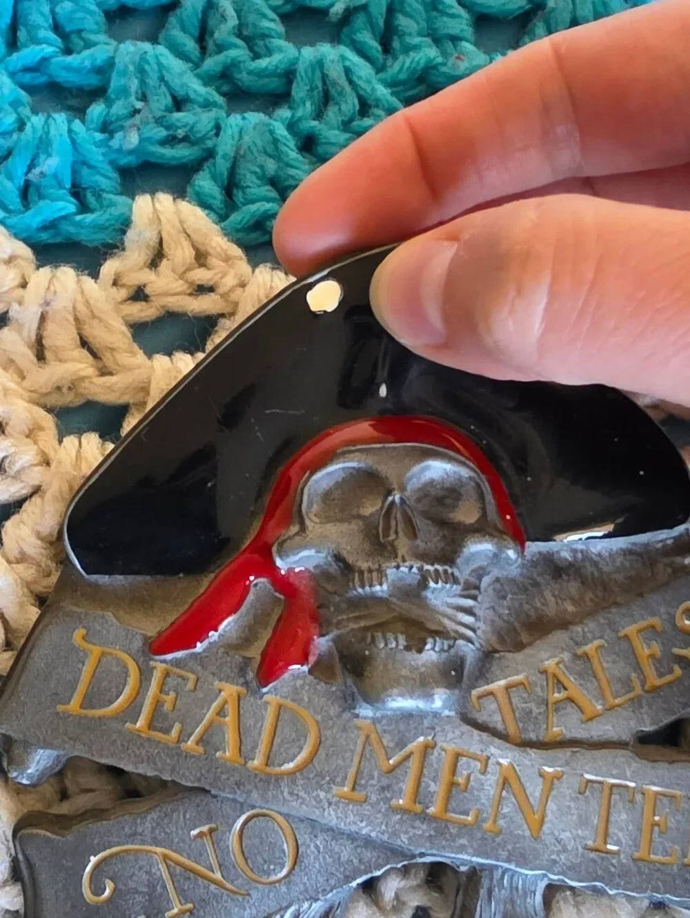 Vintage Early 2000s Disneys Pirates Of The Caribbean Heavy Metal Belt Buckle